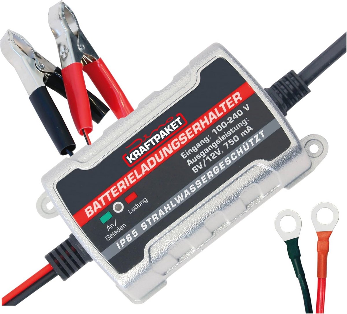 Volautomatische accu druppellader voor 6V en 12V voertuigen - Slimme oplaadtechnologie voor optimale batterijonderhoud