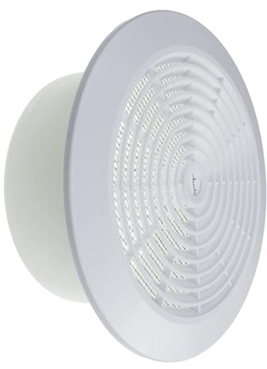 6 inch rond plafondrooster voor HVAC-ventilatie - ventiel met ingebouwd insectenscherm voor badkamer, thuiskantoor en keuken