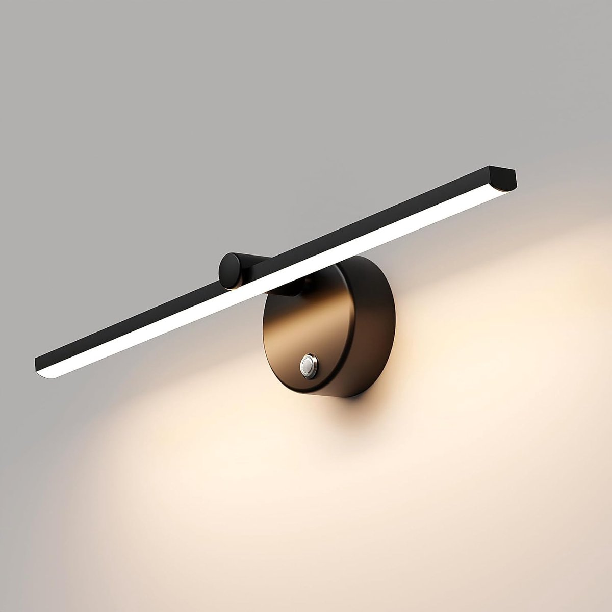 Ynkkvre - Badkamerlamp - Spiegelverlichting - Draadloze Wandlamp - Spiegellamp - 41 cm breed - 300° verstelbaar - IP44 badkamercertificering - Touch dimmer