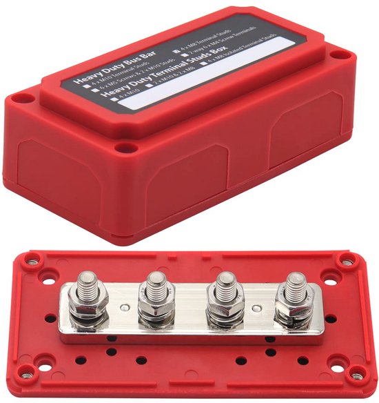 Foto: Verzamelrail 300a voor 12v 48v dc massaverdeling