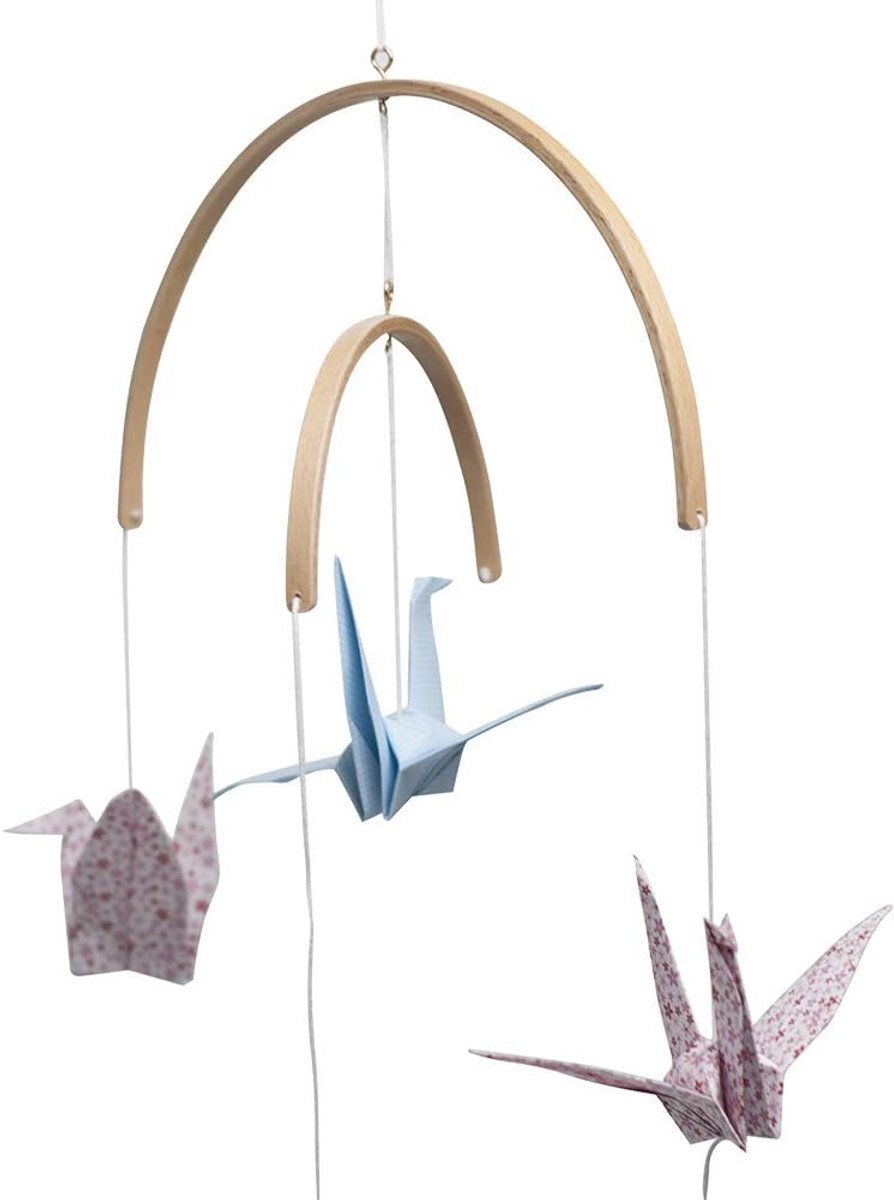 Houten Mobiel Frame voor Babybed - Doe-Het-Zelf Knutselset met Sterren en Kralen