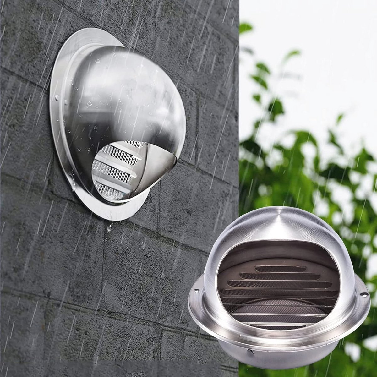 Ronde Ventilatie-uitlaat Waterdicht Duct Cover voor Muurluchtuitlaat
