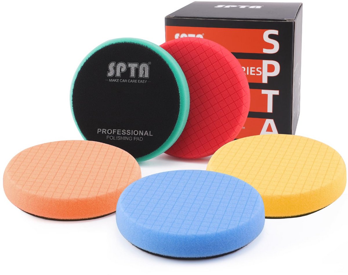 14 cm Polijstpads voor Autobuffer - Set van 5 Stuks voor Waxen en Polijsten