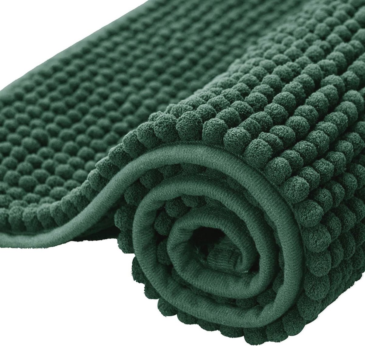 Antislip Chenille Badmat 50x80cm - Absorberend en Zacht Voor Douche en Keuken
