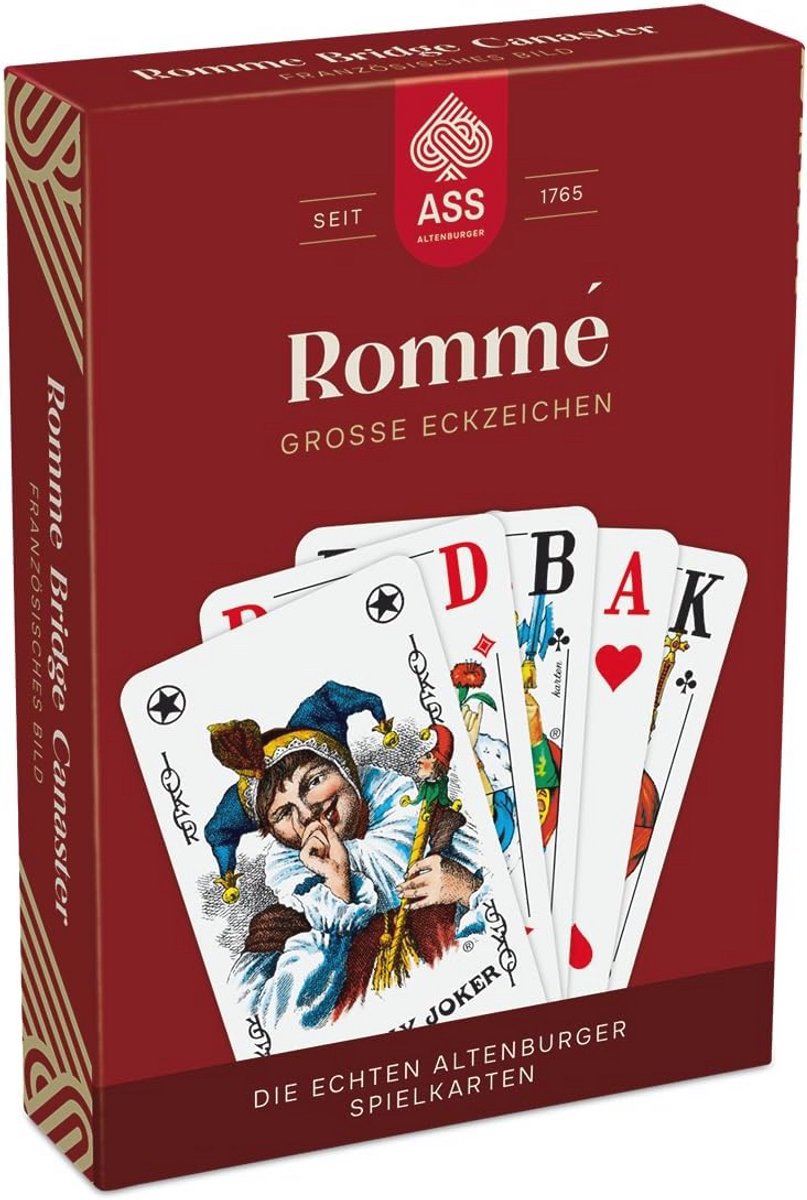 Grote Hoektekens Senioren Rommé Spel - Familieplezier voor Elke Spelletjesavond