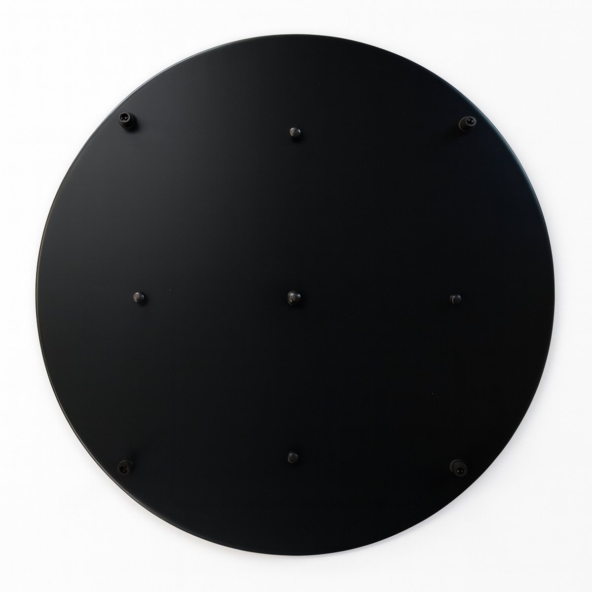ByMus - Plafondplaat rond Ø50cm - Plafondbalk - Plafondkap - 4-lichts - Zwart