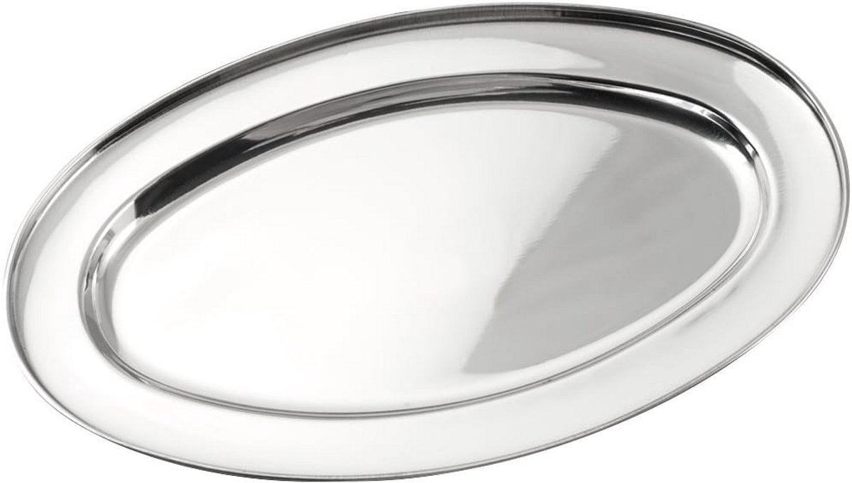 Ovale RVS serveerschaal 30 cm voor perfect serveren