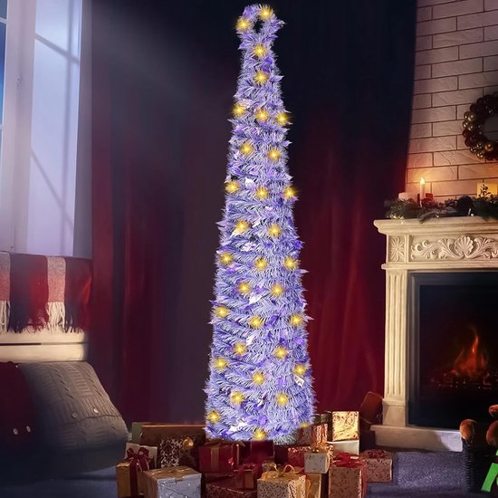 Aigostar - LED-kerstboom voor buiten 100xLED/230V 1,5m IP44 wit/goud