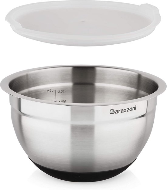 RVS Kom 20 cm - Ideaal voor Taarten en Recepten