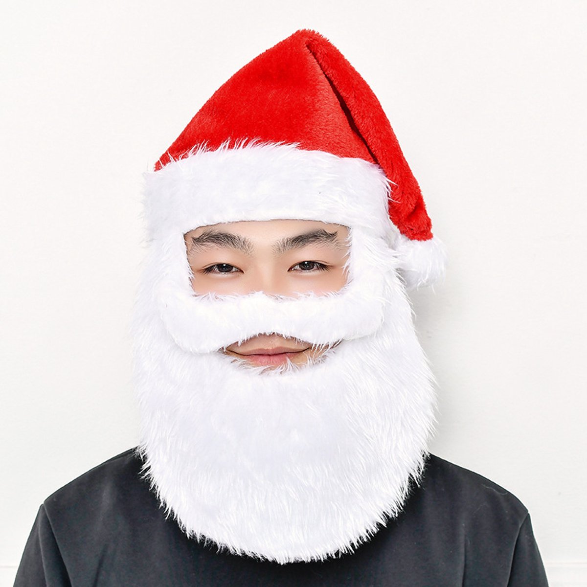 Mmgoqqt 1 Stuk - Kerstman - Baard - Muts Voor Volwassenen - Wit - Standaardmodel - Warm - Comforterend - Anti-Vochtig
