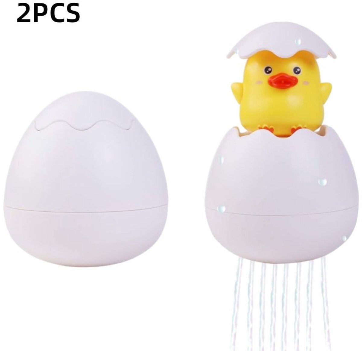 2 stuks,babybadspeelgoed, Speelgoed met watersproeier?baby en peuter, badwater-eieren, wat
