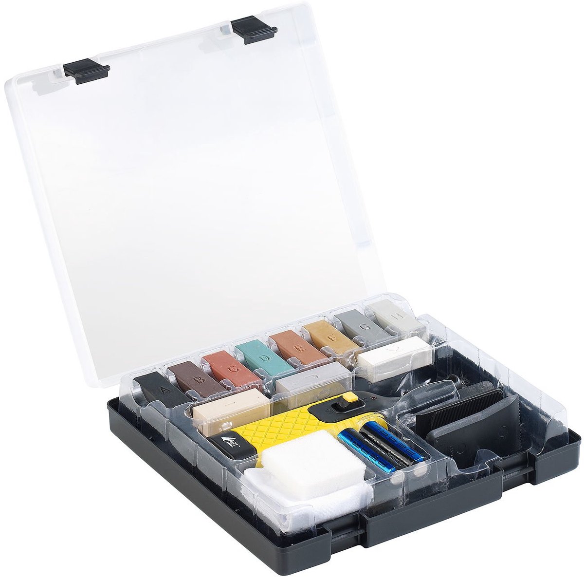 Ynkkvre - reparatieset - laminaatvloer reparatie kit met 11 wasblokjes – geschikt voor lam