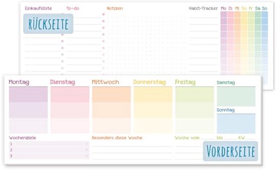 BIROYAL Undated weekplanner, A5-formaat