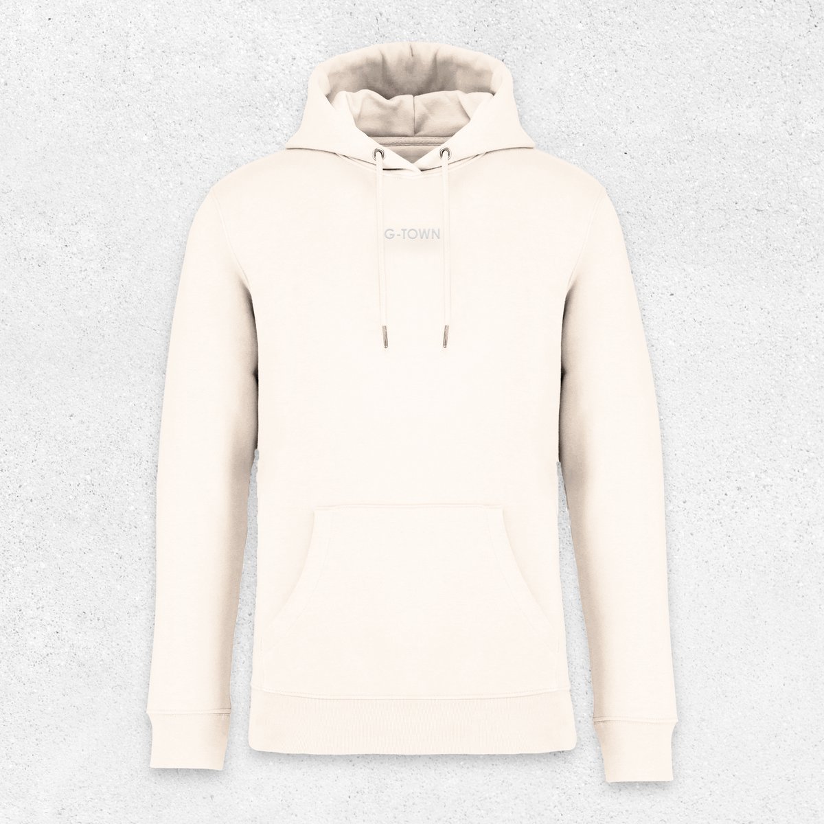 G‑TOWN – Heren Hoodie Zilver Edition – Duurzaam Streetwear – Comfortabele Pasvorm