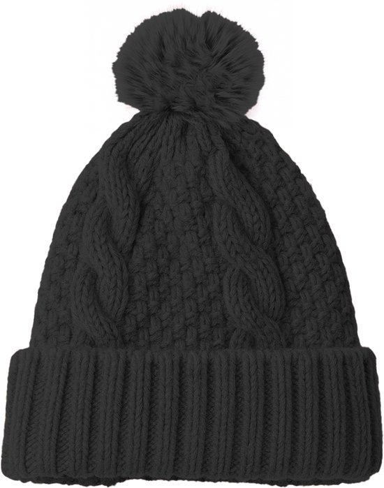 HipWare - Bonnet - Doublure polaire chaude - Modèle unisexe - Zwart