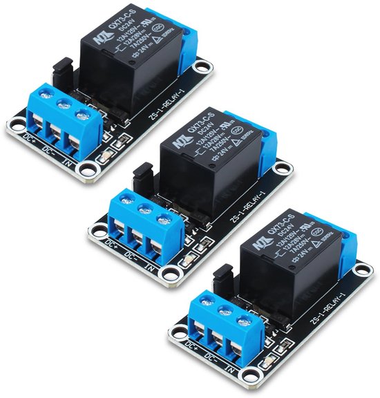 3pcs DC 24V relaismodule met optocoupler - Schakelmodule voor ...