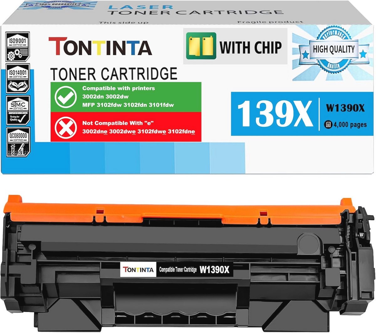 Compatibele Tonercartridges Zwart Hoge Capaciteit voor LaserJet Pro 3002 en 3102 Series