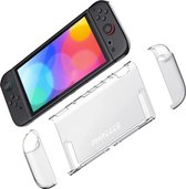 Phreeze hard case geschikt voor Nintendo Switch 2 hoes - Switch 2 case - Joy Con hoesje - 3 delig - doorzichtig tpu - stevig - beschermhoes - back cover