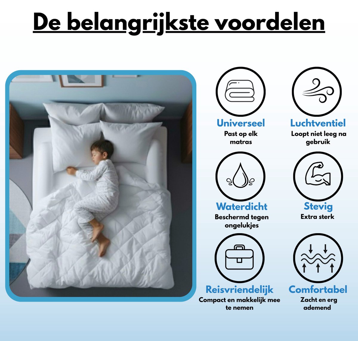 Marfino Marfino Opblaasbare Bedrand Bedhekje - afbeelding 3
