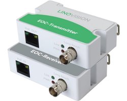 PoE Over Coax EOC Converter voor IP Surveillance Systemen - Tot 1000m Bereik