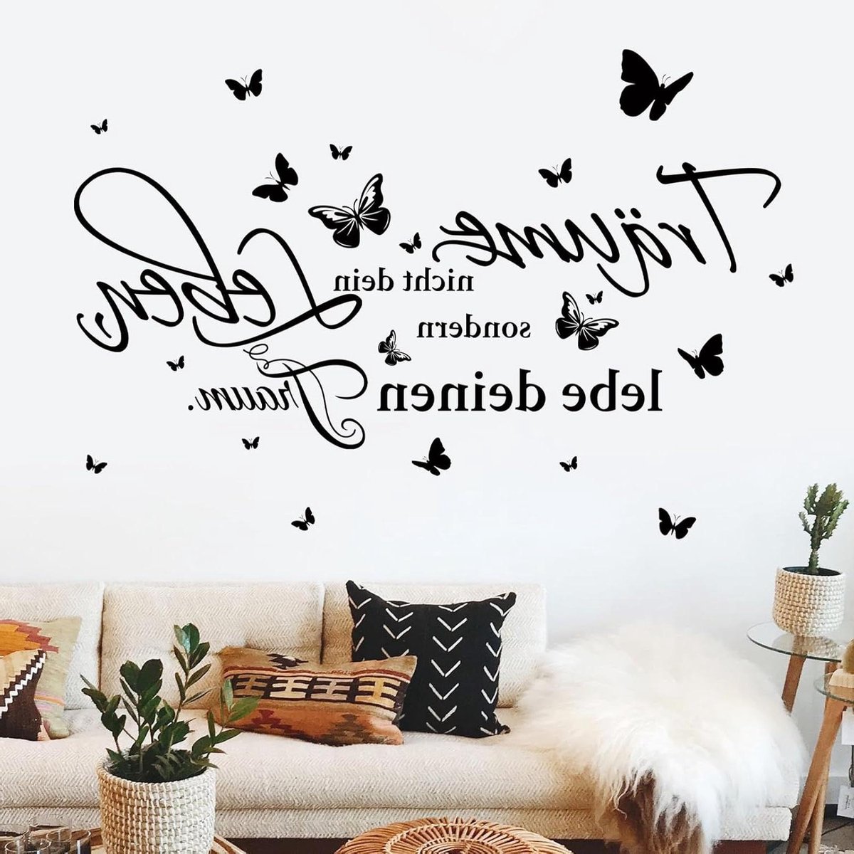 Ronte - Muursticker met inspirerende spreuken voor decoratie in kinderkamer, eetkamer en woonkamer