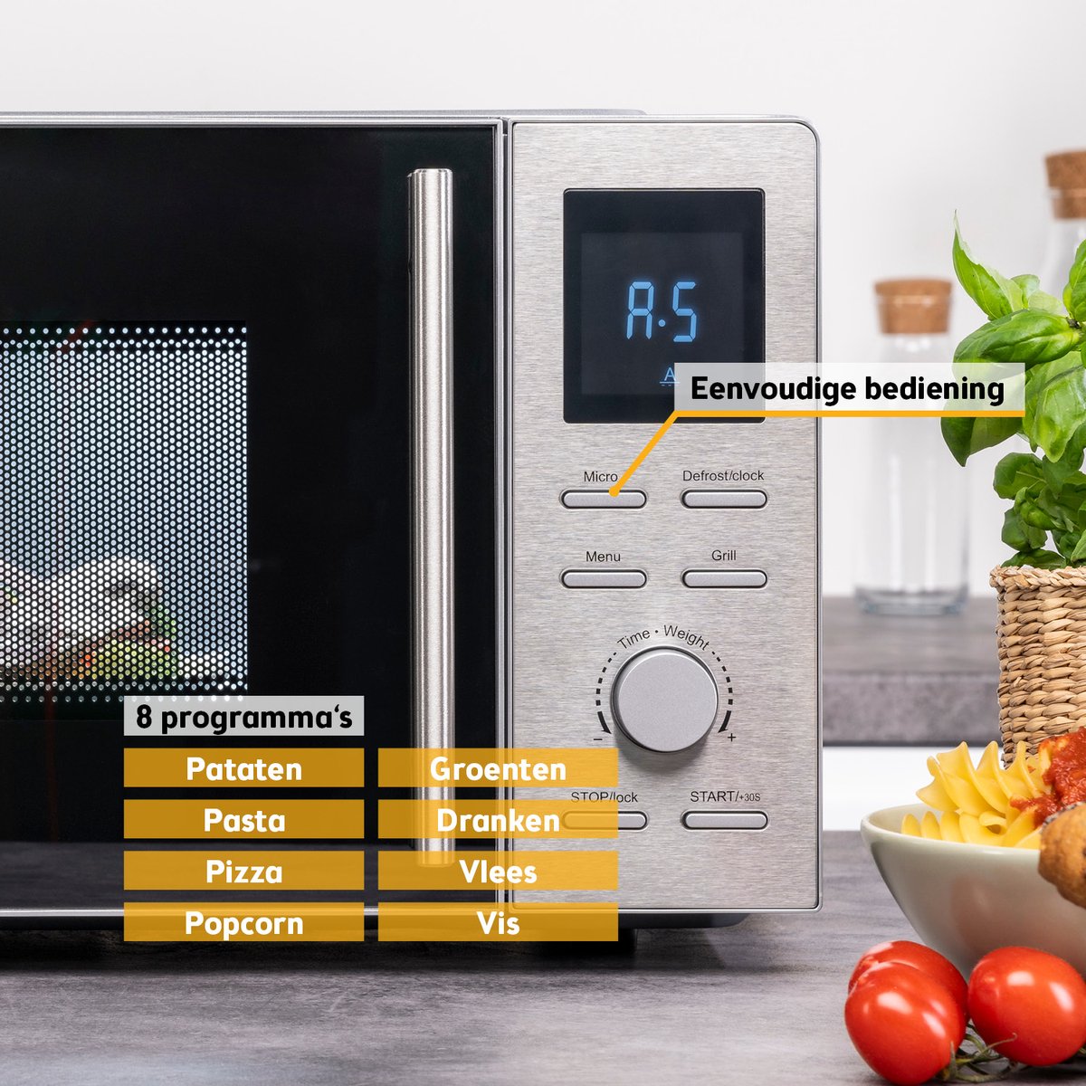TZS First Austria Vrijstaande Magnetron - Grill thumbnail 5