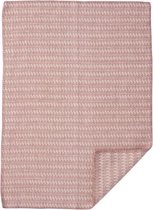 Klippan Sumba wiegdeken eco wol roze - 65x90 cm