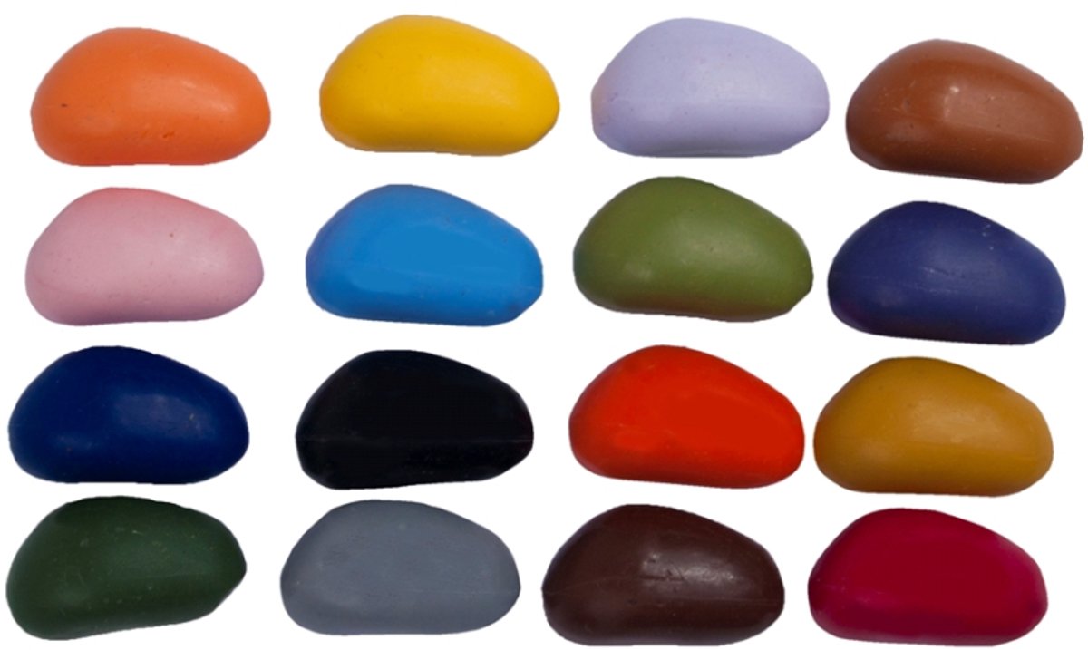 Crayon rocks - waskrijtjes - niet giftig - pengreep stimuleren - 16 stuks — afbeelding 7