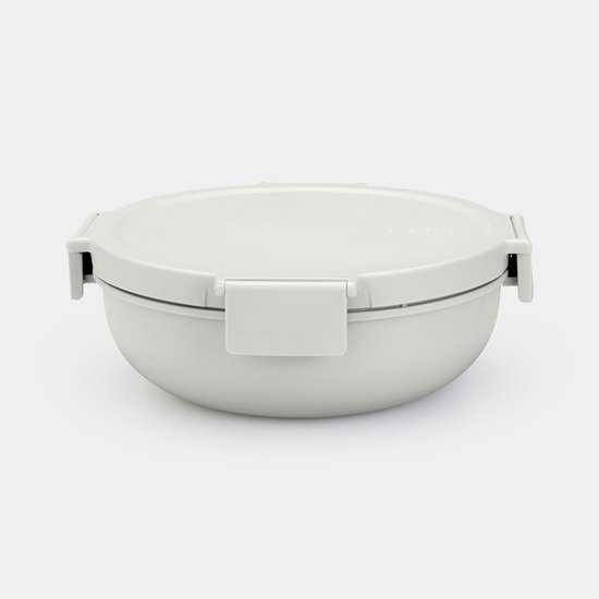 Récipient à salade Brabantia Make & Take - 1,3 l - Plastique - Gris clair