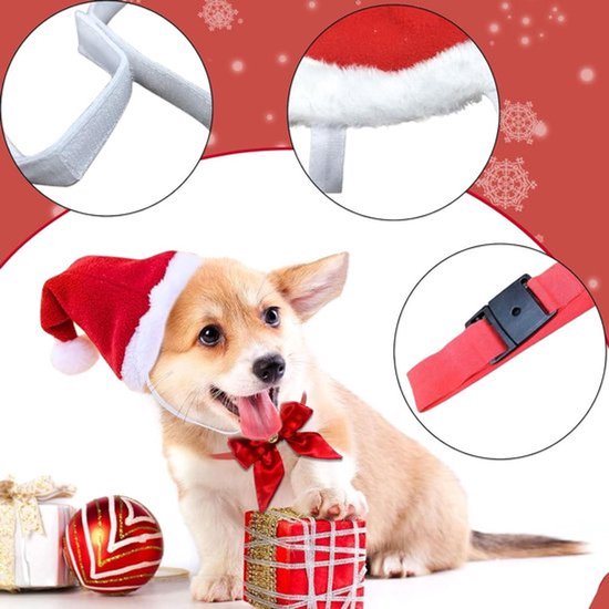 6 Jingle Bell Kerst Huisdier Kraag Sjaal Verstelbare Kat Hond Kraag Huisdier Kostuum Accessoires voor Hond Kat Puppy Kitten (L