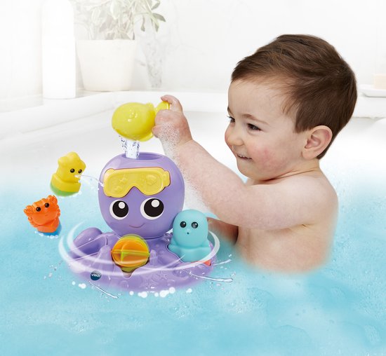 VTech Baby Spetter & Draai Octopus - Interactief Speelgoed - Badspeelgoed - Speelgoed 1 tot 5 jaar van Vtech — afbeelding 3