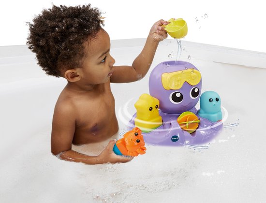 VTech Baby Spetter & Draai Octopus - Interactief Speelgoed - Badspeelgoed - Speelgoed 1 tot 5 jaar van Vtech — afbeelding 4