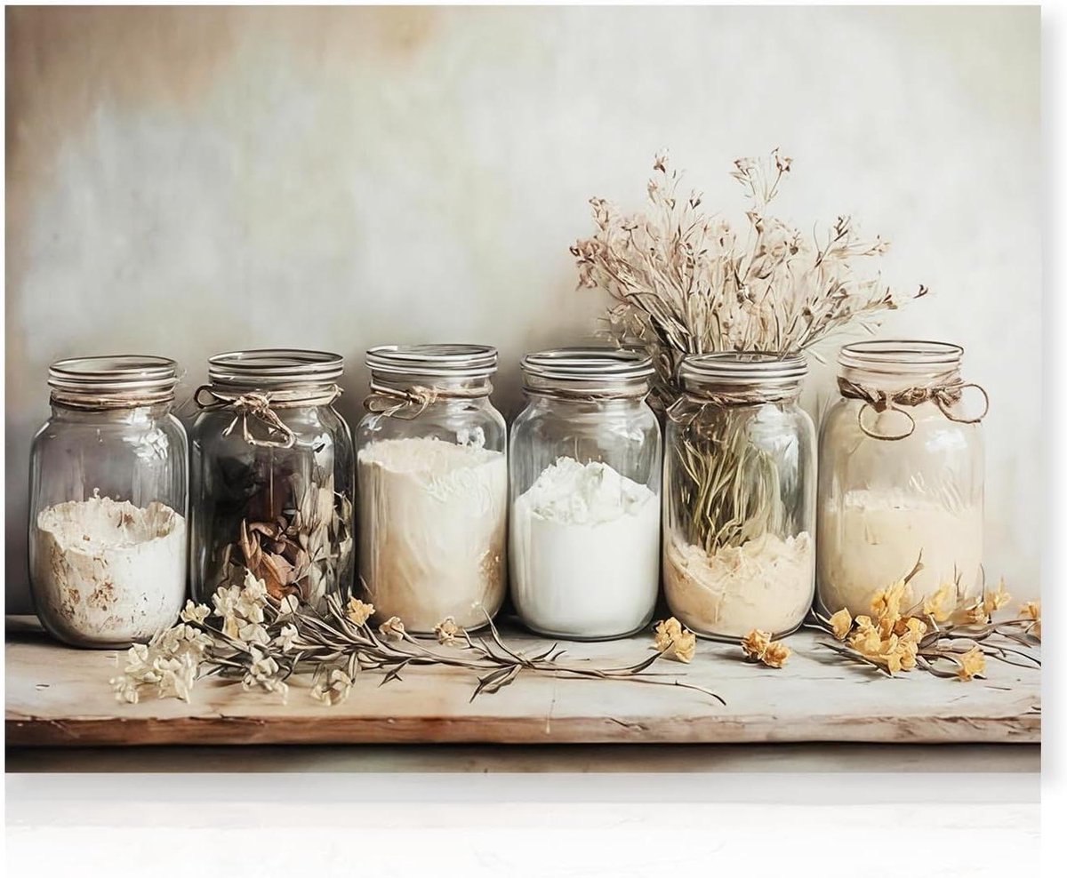 Ronte - Kunst Prints voor Boerderij Keuken | Rustieke Vintage Culinaire Schilderij | Muurdecoratie Eetkamer | 30 x 40 cm (zonder lijst)