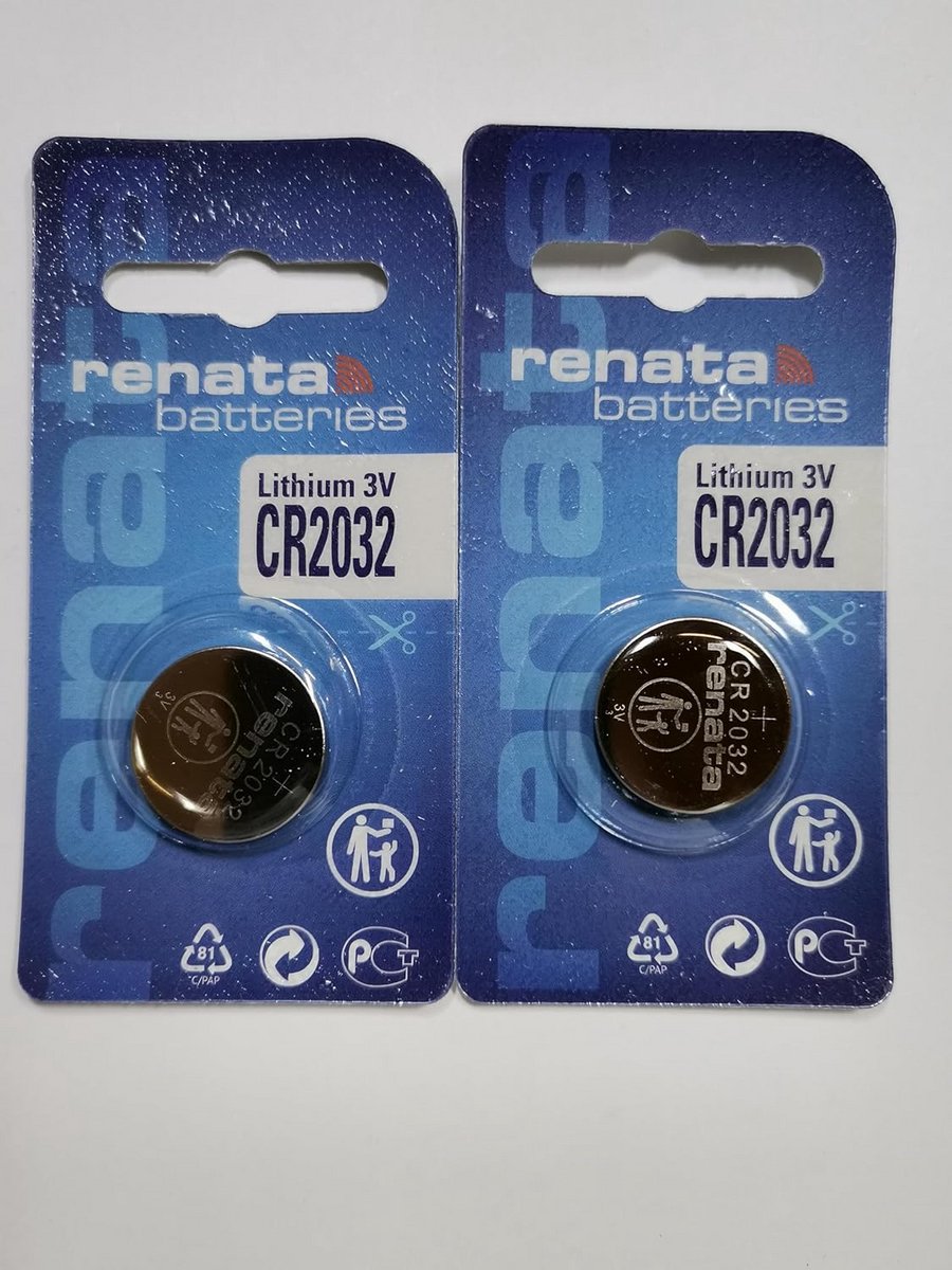 Lithium batterij CR2032 - 3V - 2 stuks