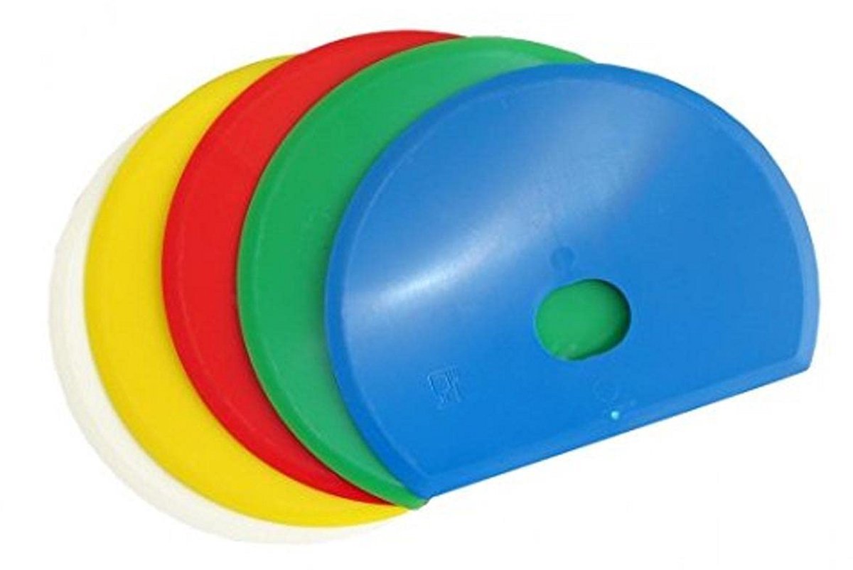 Flexibele deegspatel rond met gat 160 mm voor levensmiddelenhygiëne