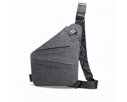 Anti-Diefstal Schoudertas Dames & Heren – Waterdichte Crossbody Tas – Handbagage Reistas voor Vakantie & Vliegtuig – Compact, Veilig & Comfortabel