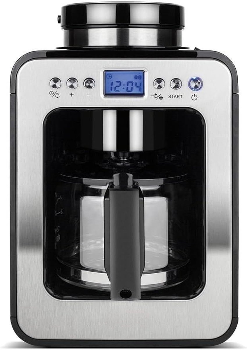 SNJY® Koffiemachine met Bonen - Volautomatische Koffiemachine - Espressomachine - 600 W - Zwart — afbeelding 1