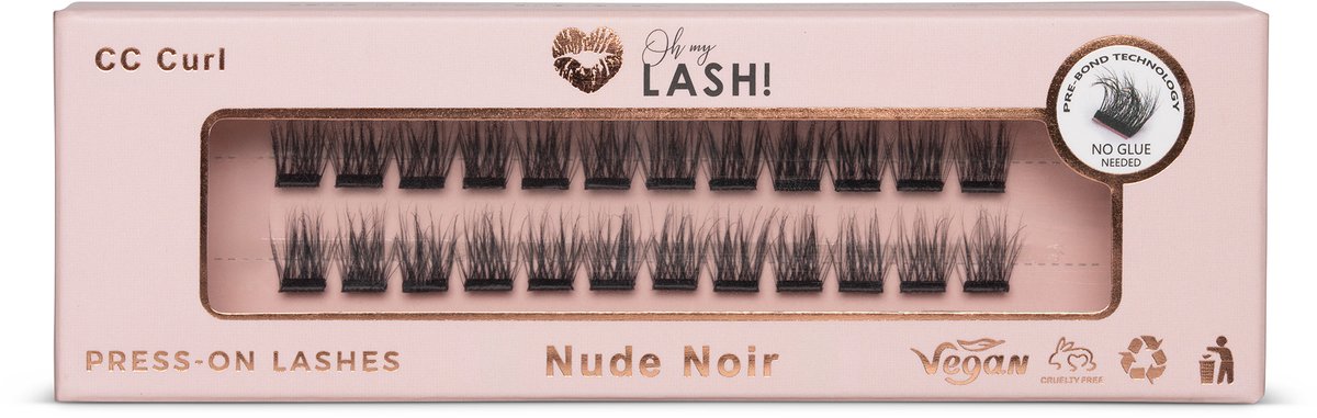 Oh My Lash - Nude Noir - 12mm - Press On - Pre Glued - DIY Wimperextensions - Enkele maat