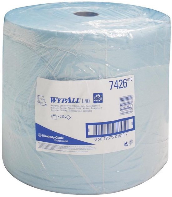 Kimberly-Clark WYPALL L10 Extra Plus-doekje, 1-laags, grote rol