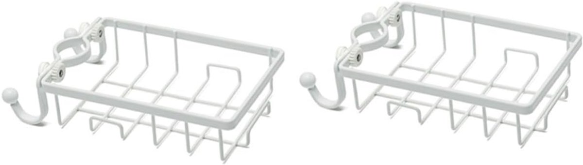 2-in-1 spoelbak organizer set met sponsbox en afwasborstelhouder