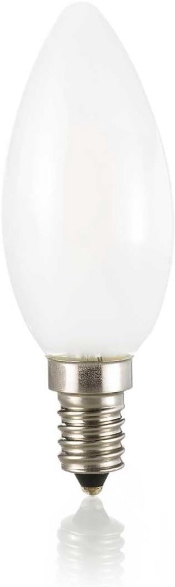 LED-lamp E14 3 watt - energiezuinig, 95mm hoogte, olijf wit
