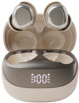 pocobob® Z draadloze oortjes - Wit Goud Beige - bluetooth oordopjes - kleine oordopjes - in ear oortjes - met microfoon - ook voor slapen - Met pocobob APP voor je smartphone