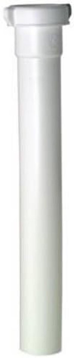 1-1/4 inch Lavenier Drain Extension Hose, 12 inch, White Plastic Construction, Includes Nut and Washer