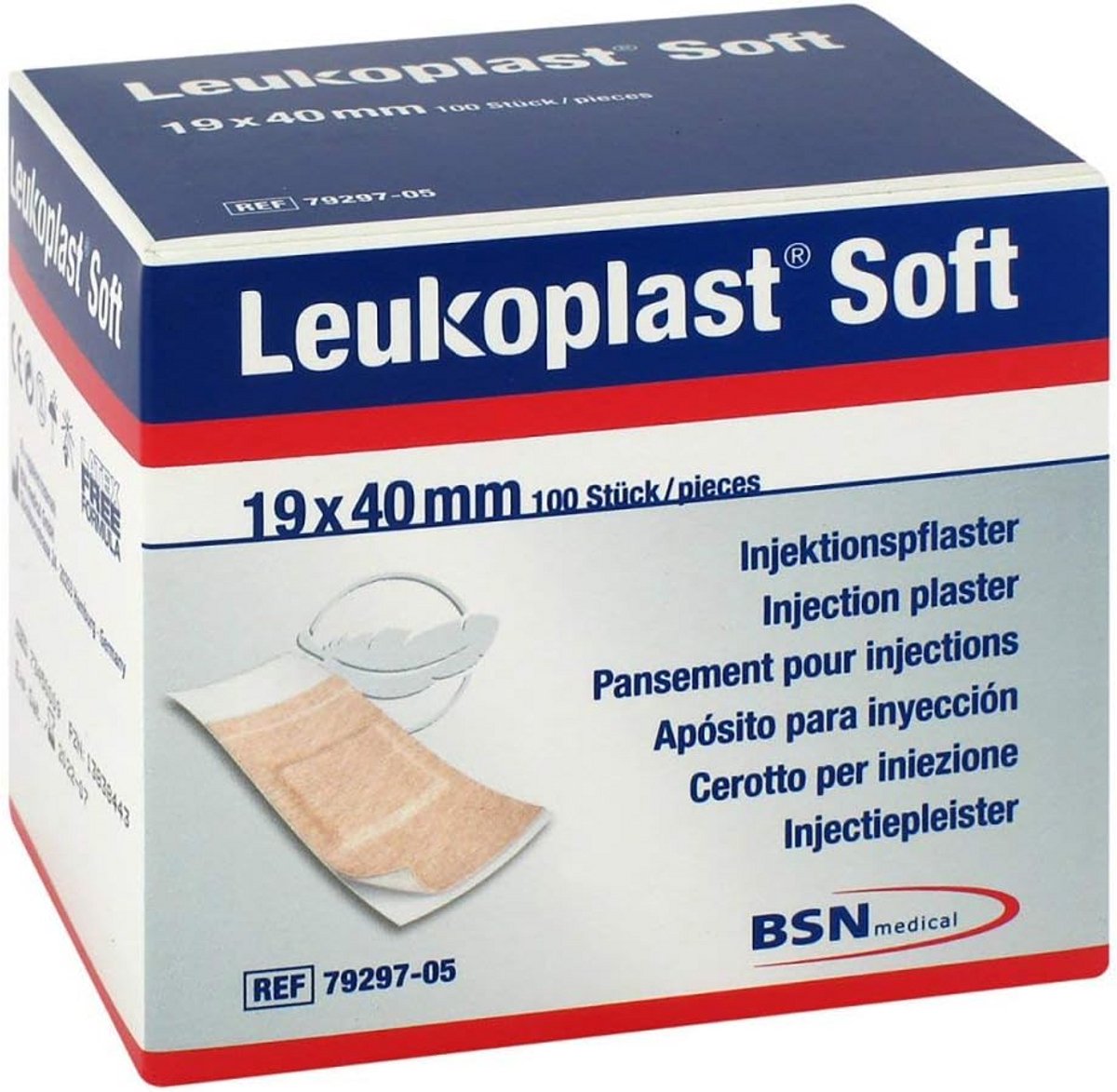 Soft Injectiestrips 19 x 40 mm - Zacht en Elastisch voor Tijdelijke Fixatie