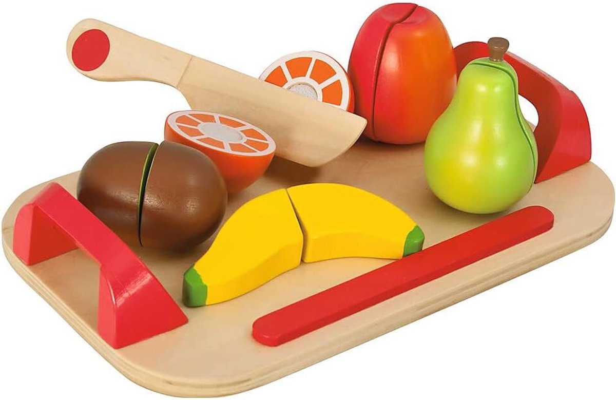 Famanu - Houten Speel-Snijplank Met Fruit – Educatief