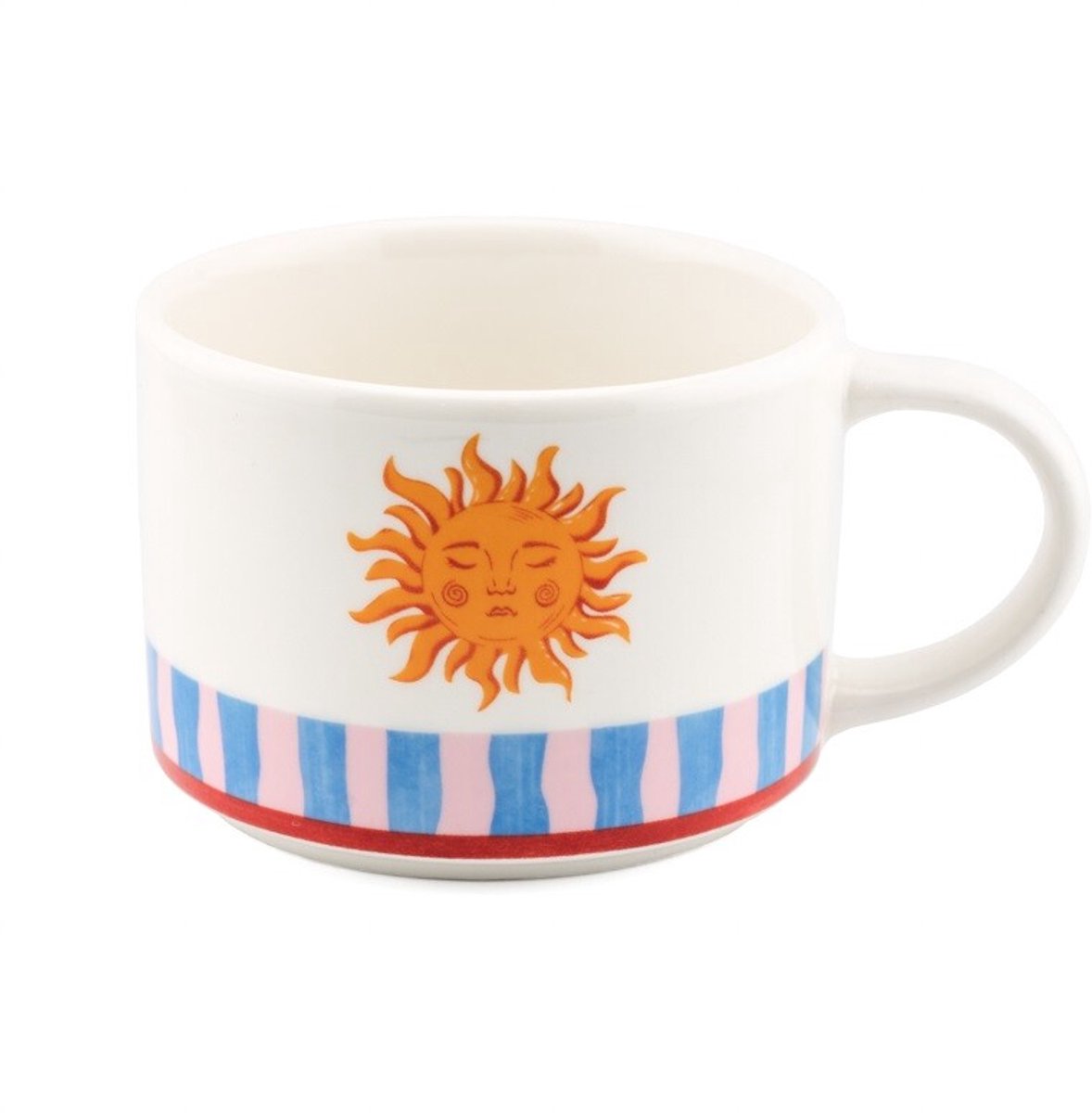 Homebound - mok - koffiekopje - zonnetje - roze - blauw