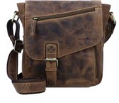 GREENBURRY schoudertas Vintage Crossbody Bag Brown bruine