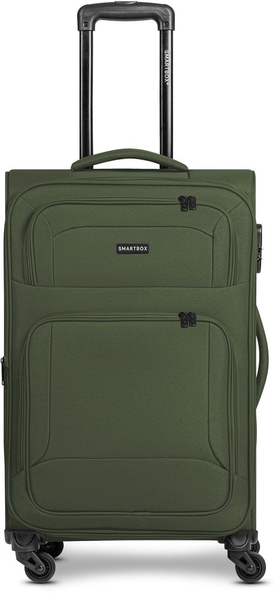 Smartbox Edition 04 4 wielen Trolley 67 cm met uitbreidingsplooi - Zachte bagage - Combinatieslot - slate-green