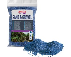 Blauw Ceramized Quartz Aquariumzand 2-3 mm - 2 kg - Geschikt voor Zoet en Zout Water