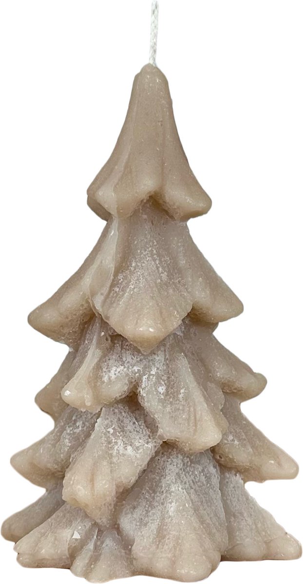 VONK! Dennenboom Kaars 3 stuks Beige
